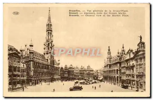 Cartes postales Bruxelles Vue generale de la grand place