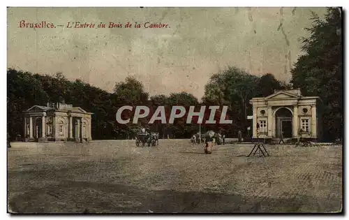 Cartes postales Bruxelles L'entree du bois de la CAmbre