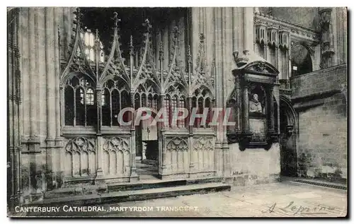 Cartes postales Great Britain Canterbury Cathedral Martyrdom Transcept