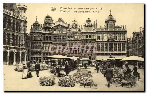 Cartes postales Bruxelles La grand place Maison du roi Marche
