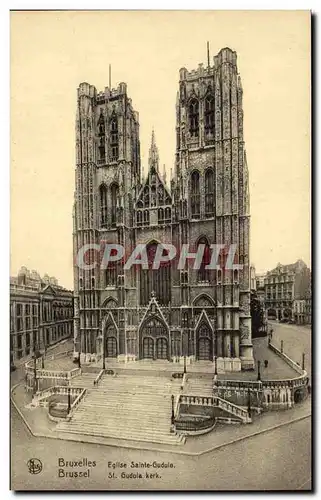 Cartes postales Bruxelles Eglise Sainte Gudule