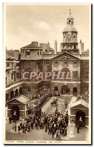 Cartes postales Londres london Horse guards The guard