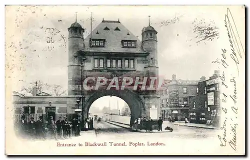 Cartes postales Londres london Enrtance to Blackwall Poplar