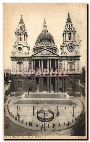 Grande Bretagne London Londres Cartes postales St Paul&#39s catedral