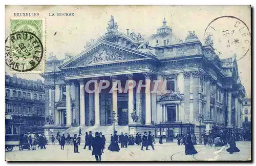 Bruxelles Cartes postales la Bourse