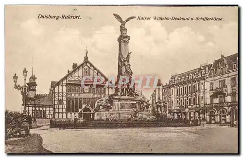 Duisburg Ruhrort Cartes postales Kaiser Wilhelm Dnekmal Schifferborse