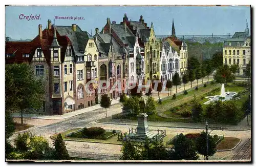 Crefeld Cartes postales Bismarckplatz