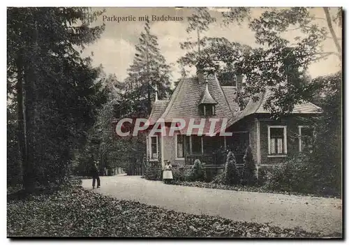 Cartes postales Parkpartie mit Badehaus