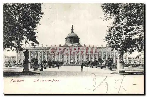 Cartes postales Potsdam Blick auf neues Palais