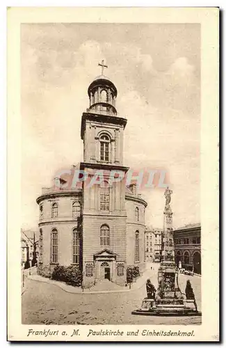 Cartes postales Frankfurt a M Paulskirche und Einheitsdenkmal