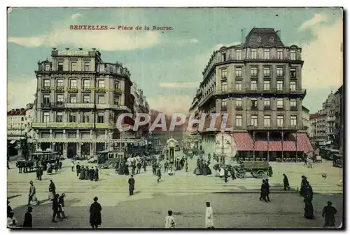 Cartes postales Bruxelles Place de la bourse