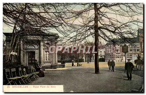 Cartes postales Bruxelles Rond point du bois