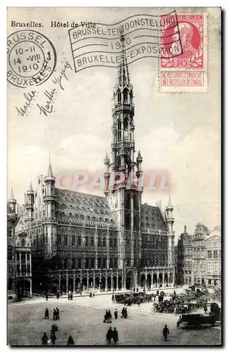 Cartes postales Bruxelles Hotel de ville