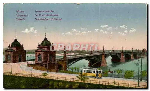 Cartes postales Mainz Strassenbrucke