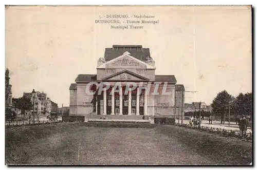 Cartes postales Duisburg Theatre municipal