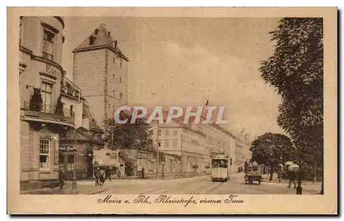 Cartes postales Mainz Rheinstrasse eiserner Turm