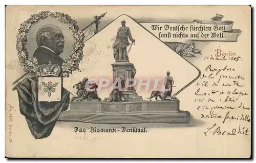 Cartes postales Das Bismarck Denkaml Berlin