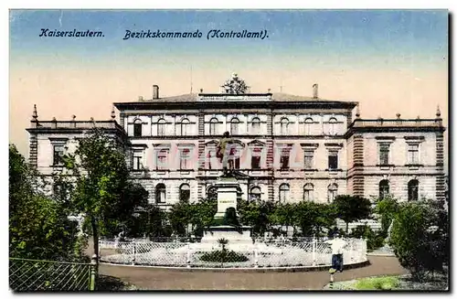 Cartes postales kaiserslautern Bezirchskommando (Kontrollamt)