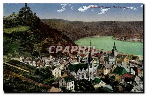 Cartes postales Braubach und Marksburg