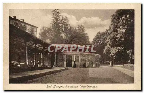 Cartes postales Bad Langenschwalbach Weinbrunnen