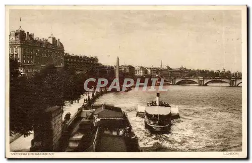 Cartes postales Great Britain Londres london Victoria Embankment