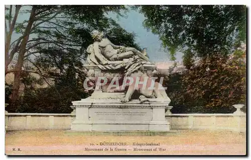 Cartes postales Dusseldorf Kriegerdenkmal Lion