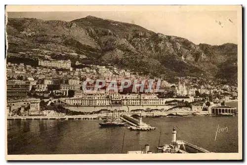 Cartes postales Monte Carlo Monaco Le port et le ville