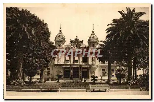 Cartes postales Monte Carlo Monaco Le casino et les jardins