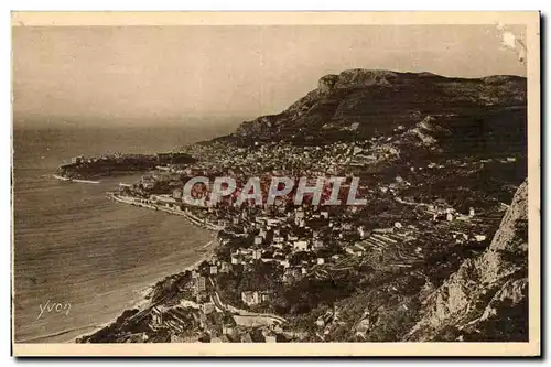 Cartes postales Monte Carlo Monaco vus de la grande corniche