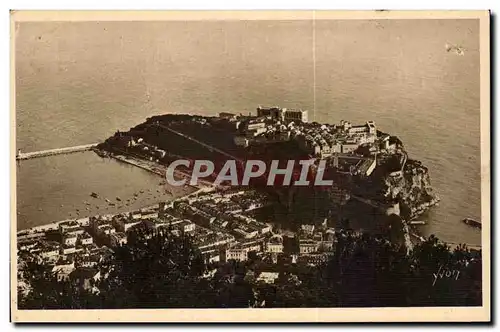 Cartes postales Monaco Monte Carlo Le rocher vu de la grande corniche