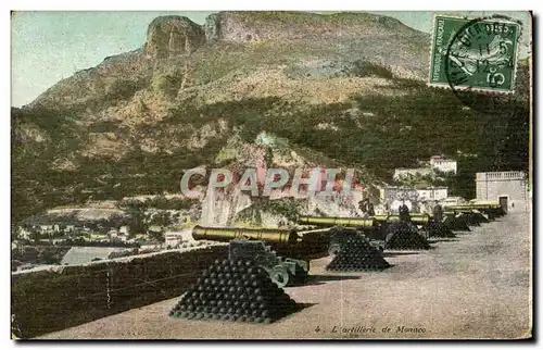 Cartes postales Monaco Monte Carlo L&#39artillerie Canons