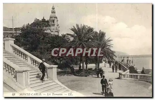 Cartes postales Monaco Monte Carlo Les terrasses