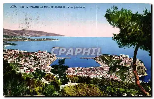 Cartes postales Monaco Monte Carlo Vue generale