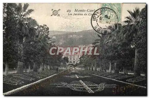 Cartes postales Monaco Monte Carlo Les jardins du casino Credit Lyonnais