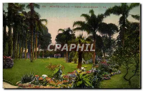 Cartes postales Monaco Monte Carlo Dans les jardins