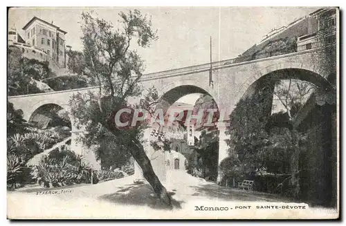 Cartes postales Monaco Monte Carlo Pont Sainte Drvote