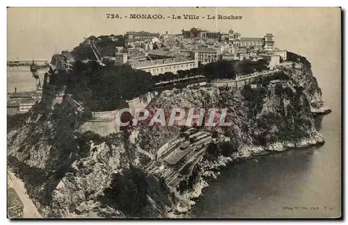 Cartes postales Monaco Monte Carlo Le rocher