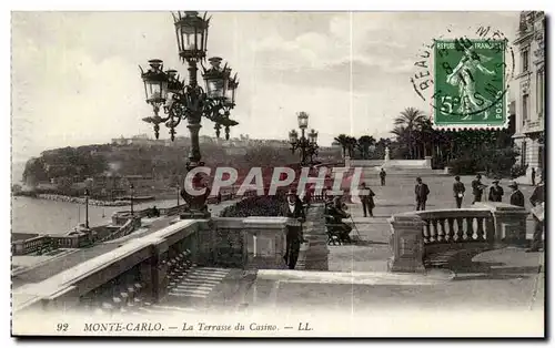 Cartes postales Monaco Monte Carlo La terrasse du casino