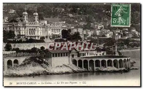 Cartes postales Monaco Monte Carlo Le casino Le tir aux pigeons