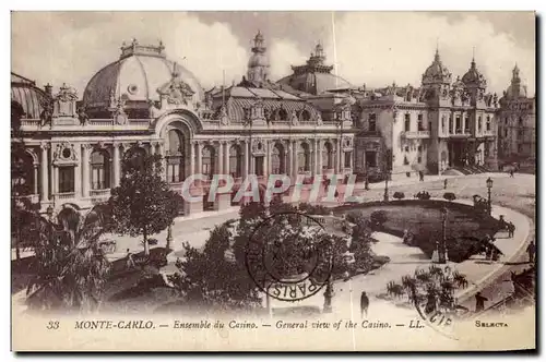 Cartes postales Monaco Monte Carlo Ensemble du casino