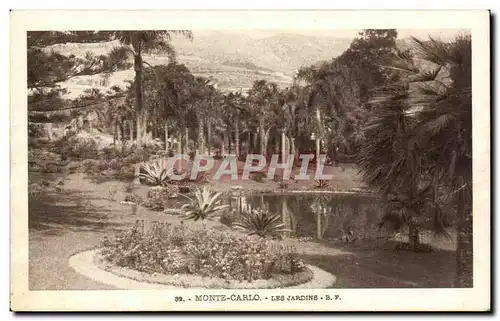 Cartes postales Monaco Monte Carlo Les jardins