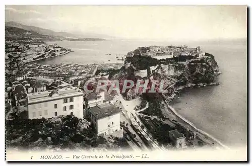 Cartes postales Monaco Monte Carlo Vue generale de la Principaute