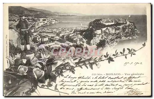 Cartes postales Monaco Monte Carlo Vue generale Berger et moutons Sheep