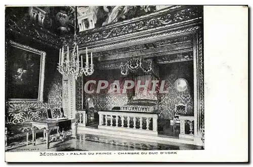 Cartes postales Monaco Monte Carlo Palais du prince Chambre du duc d'York