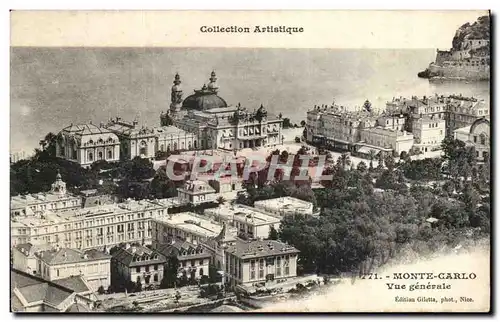 Cartes postales Monaco Monte Carlo Vue generale