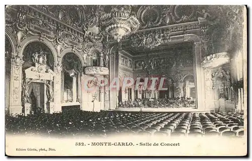 Cartes postales Monaco Monte Carlo Salle de concert