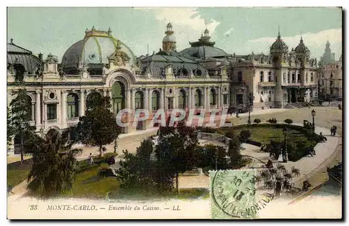 Cartes postales Monaco Monte Carlo Ensemble du casino