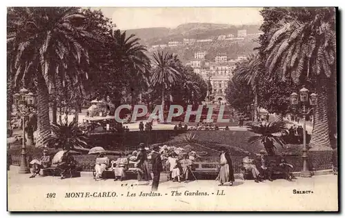 Cartes postales Monaco Monte Carlo Les jardins