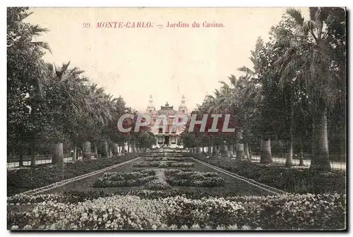 Cartes postales Monaco Monte Carlo Jardins du casino