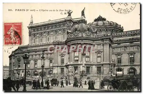 Ansichtskarte AK Paris L&#39opera vu de la rue Scribe